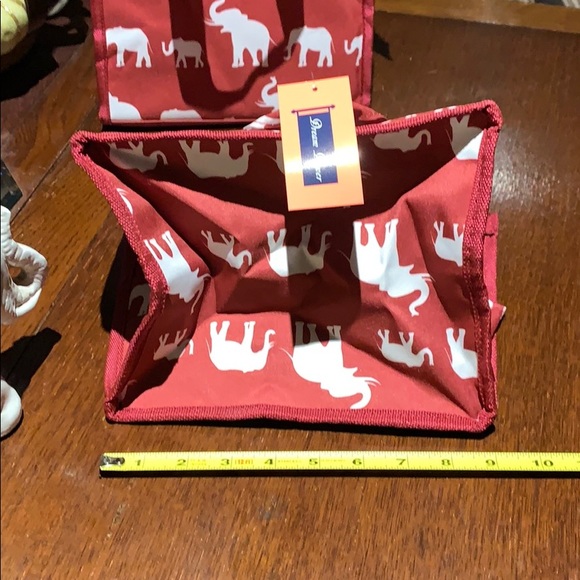ALABAMA FAN Red / White Elephants bag with handles - Picture 2 of 8
